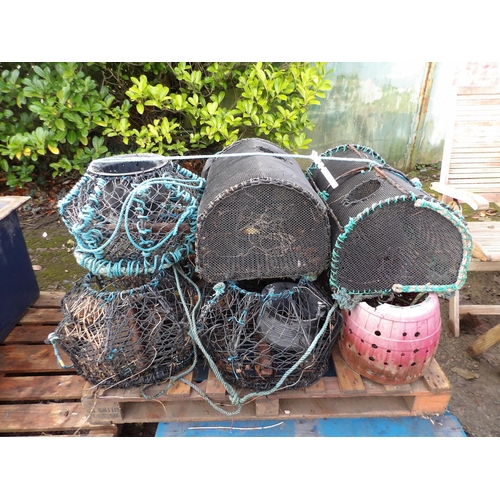 67 - Assorted lobster pots and whelk pots