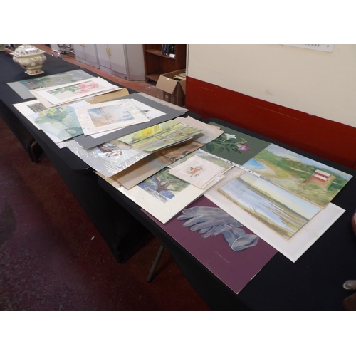 263 - An accumulation of original art work by local artist Nora Bryan and others