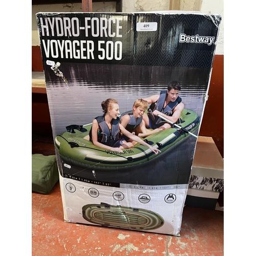 409 - A Bestway Hydroforce Voyager 500 inflatable dinghy