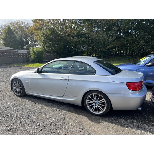 5 - A 2011 BMW 320D M-Sport 2.0 convertible J127497 (diesel/automatic), odometer reading 39,847 miles