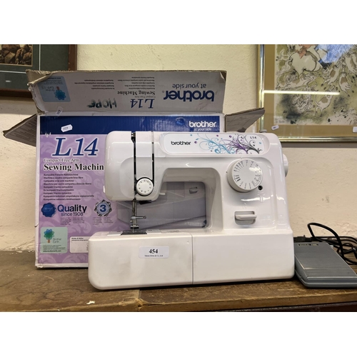 454 - A Brother L14 compact free arm sewing machine