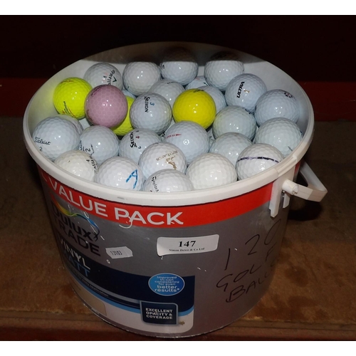 147 - A quantity of golf balls (circa 120)