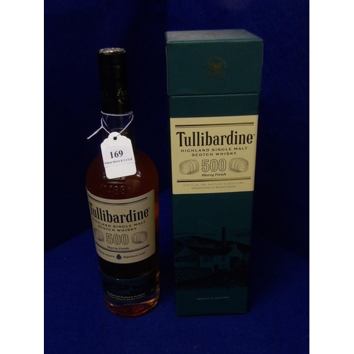 169 - A presentation bottle of Tullibardine Highland Single Malt Scotch Whisky 500 Sherry Finish