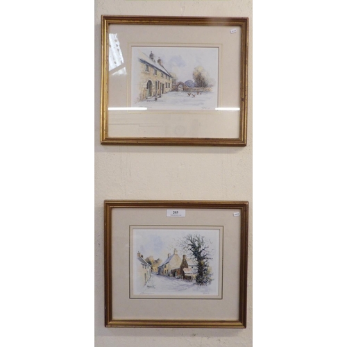 205 - John Freeman, Hamptonne, a pair of signed limited edition prints