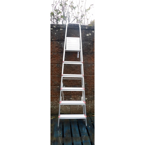 52 - A Titan aluminium six tread step ladder