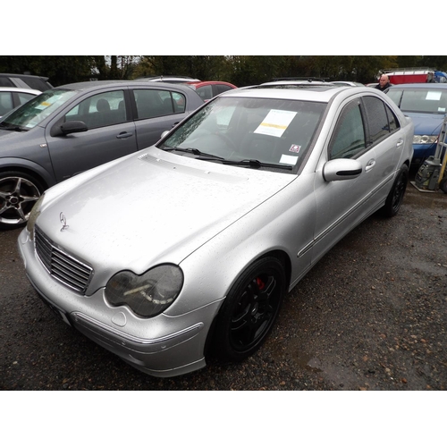 12 - A 2002 Mercedes-Benz C240 Elegance 2.6 four door saloon J113129 (petrol/automatic), odometer reading... 