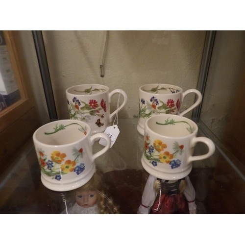 253 - Four Emma Bridgewater Wild Flowers mugs - new