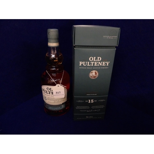 317 - A presentation bottle of Old Pulteney Single Malt Scotch Whisky Aged 15 years