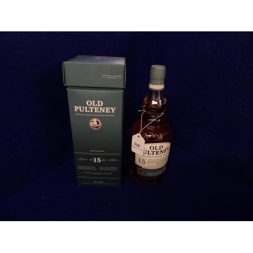 318 - A presentation bottle of Old Pulteney Single Malt Scotch Whisky Aged 15 years