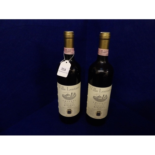 324 - Two bottles of Villa Lontano Chianti 2002