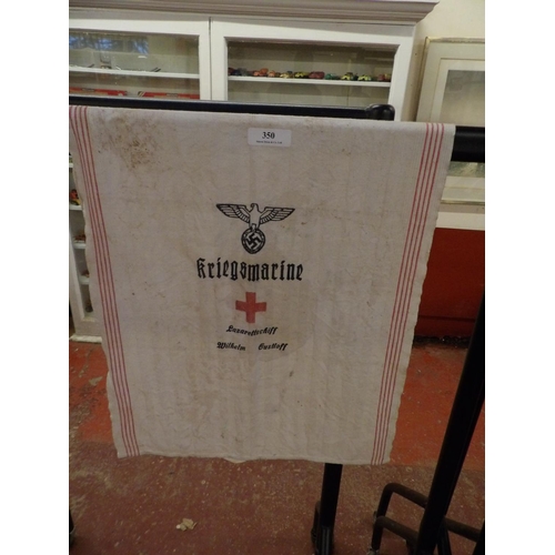 350 - A World War II German Kriegsmarine towel