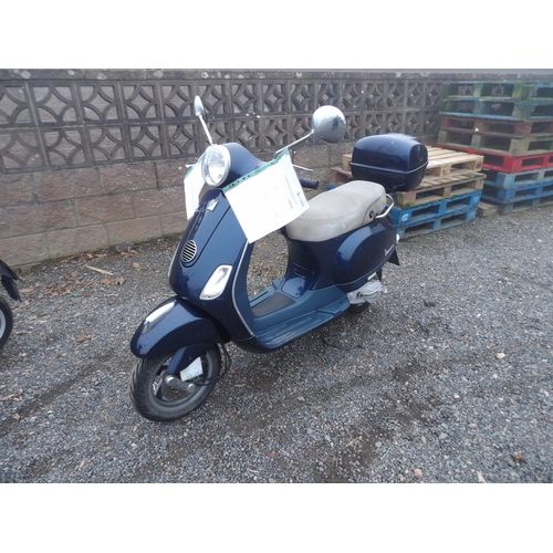 2 - A 2010 Piaggio Vespa LX50 scooter J145678, odometer reading 19,893 KM - current DVS Certificate of S... 