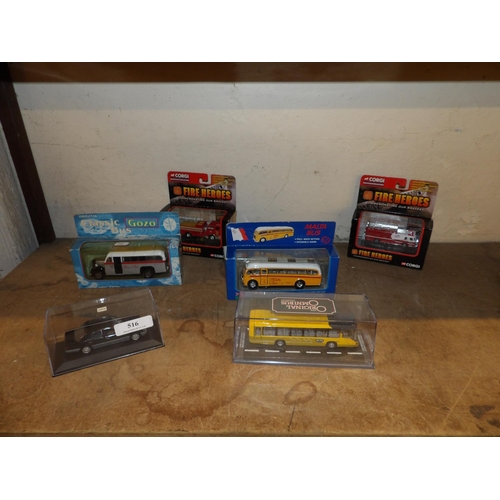 516 - Six diecast model vehicles in original boxes