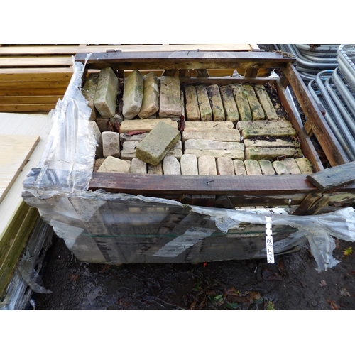 37 - Three pallets of natural stone old rectory walling