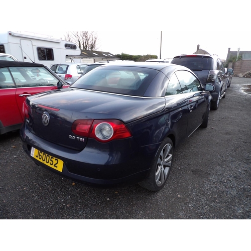 11 - A 2008 Volkswagen EOS Sport 2.0 TSi convertible J60052 (petrol/manual), odometer reading 49,473 mile... 