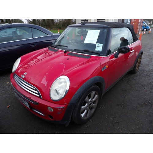 14 - A 2005 Mini Cooper 1.6 convertible J112861 (petrol/automatic), odometer reading 108,830 miles