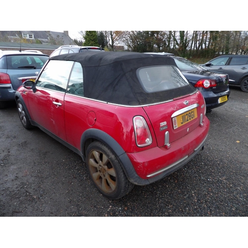 14 - A 2005 Mini Cooper 1.6 convertible J112861 (petrol/automatic), odometer reading 108,830 miles