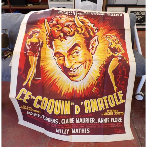 302 - Three mid century French advertising posters of large proportion