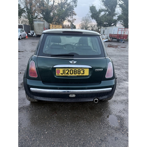 5 - A 2003 Mini Cooper 1.6 three door hatchback J120883 (petrol/manual), odometer reading 77,749 miles