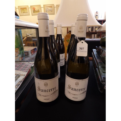 307 - Six bottles of Sancerre Dezat 2022