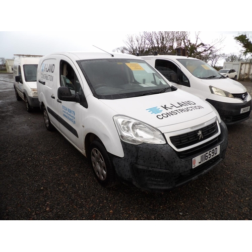 11 - A 2015 Peugeot Partner 750 S 1.6 HDi panel van J116590 (diesel/manual), odometer reading 63,868 mile... 