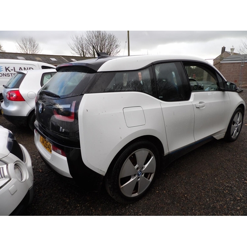 2 - A 2015 BMW i3 five door hatchback J142640 (electric/automatic), odometer reading 43,592 miles