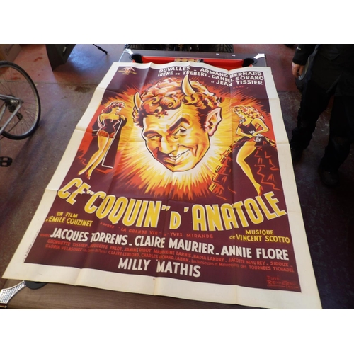 208 - Three mid century French film advertising posters