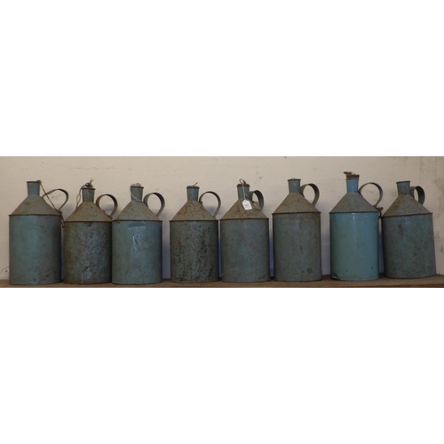 362 - Eight vintage paraffin cans