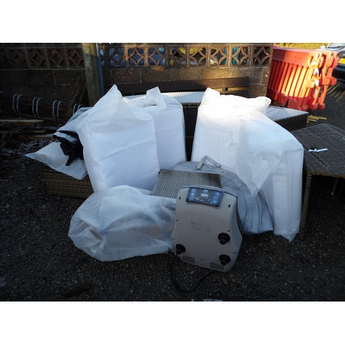 23 - A Net Spar semi rigid inflatable spa