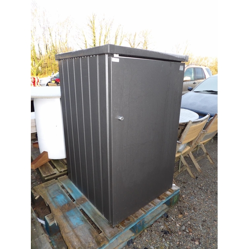 29 - A Biohort metallic garden storage cabinet