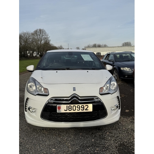 2 - A 2012 Citroen DS3 1.6 VTi D-Style three door hatchback J80992 (petrol/manual), odometer reading 86,... 