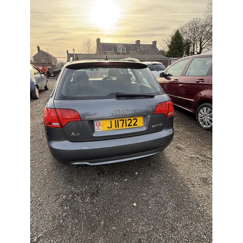 5 - A 2008 Audi A4 Avant S-Line 2.0 TDi estate J117122 (diesel/automatic), odometer reading 72,156 miles... 