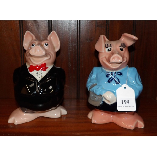 199 - Two Wade Nat West piggy banks