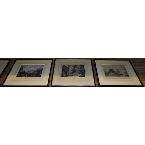 307 - A set of six antique prints depicting various views of Jersey