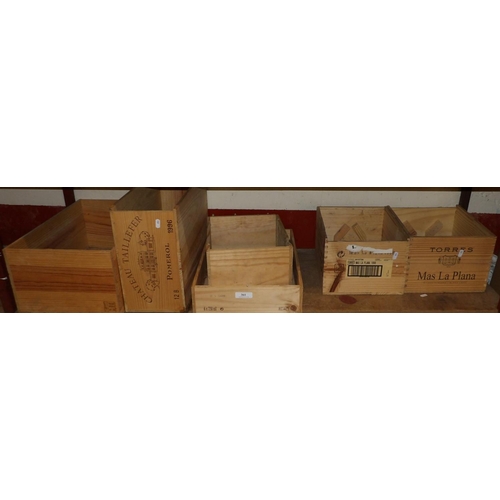 361 - Several wooden wine boxes