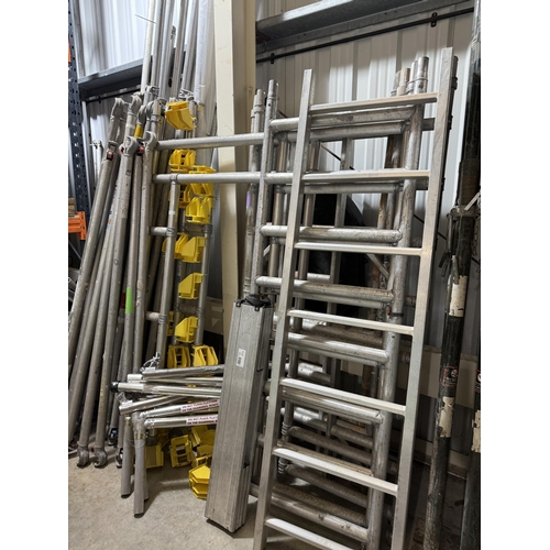 121 - A range of Boss aluminium scaffolding and accessories