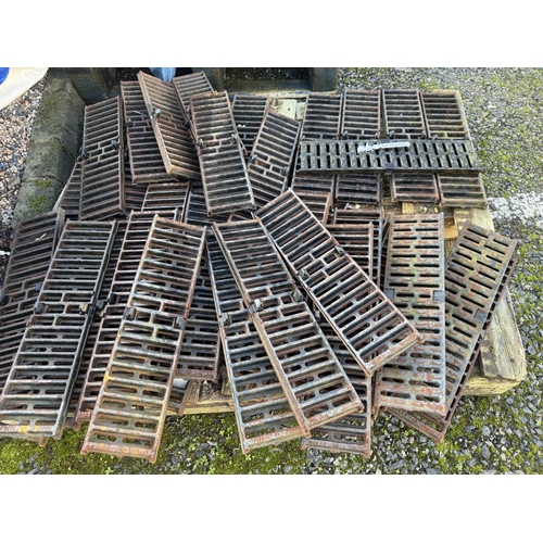 24 - Three pallets of drain gullies and covers