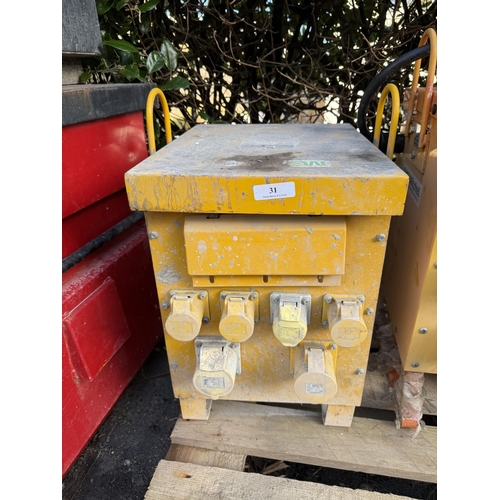 31 - A 110 volt site transformer