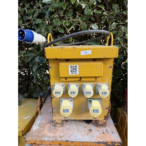 34 - A 110 volt site transformer