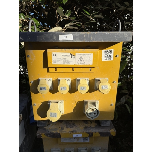 39 - A 110 volt site transformer