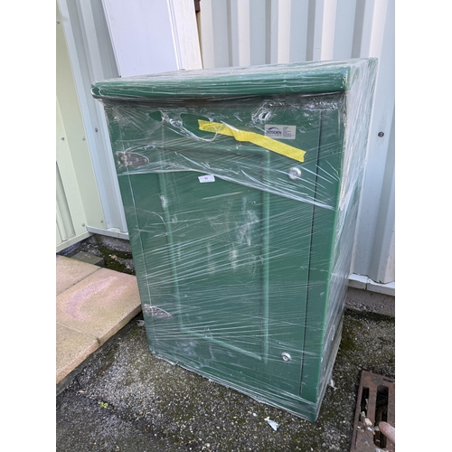 61 - A Rosden fibreglass utility cabinet, key with Auctioneer