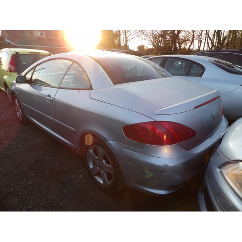 11 - A 2004 Peugeot 307 CC 2.0 coupe convertible J97709 ()petrol/automatic), odometer reading 63,920 mile... 