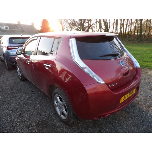 3 - A 2011 Nissan Leaf five door hatchback J77406 (full electric/automatic), odometer reading 47,674 mil... 