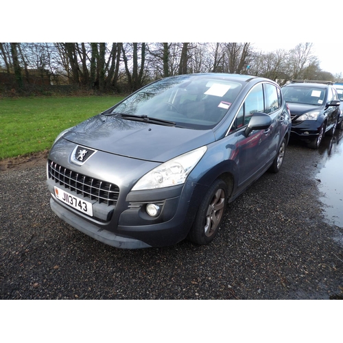 3 - A 2011 Peugeot 3008 Sport 1.6 HDi five door hatchback J113743 (diesel/manual), odometer reading 95,3... 