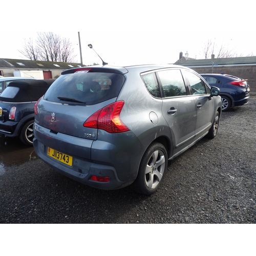 3 - A 2011 Peugeot 3008 Sport 1.6 HDi five door hatchback J113743 (diesel/manual), odometer reading 95,3... 