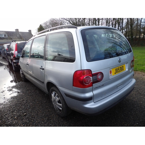 5 - A 2009 Volkswagen Sharan S 1.9 TDi MPV J115910 (diesel/automatic), odometer reading 141,588 miles