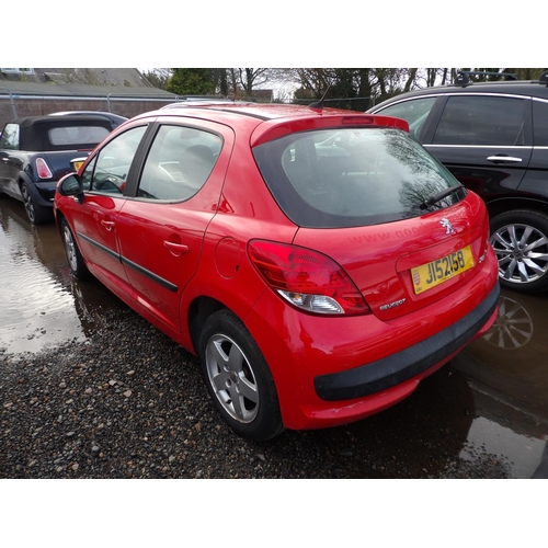 8 - A 2008 Peugeot 207 S 1.4 five door hatchback J152158 (petrol/manual), odometer reading 72,650 miles