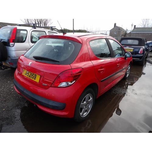 8 - A 2008 Peugeot 207 S 1.4 five door hatchback J152158 (petrol/manual), odometer reading 72,650 miles