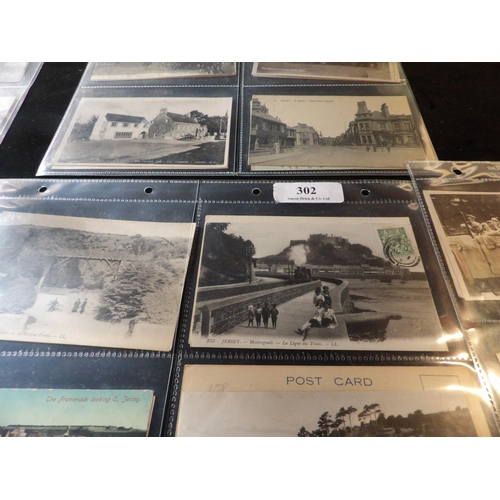 302 - An accumulation of vintage postcards pertaining to Jersey