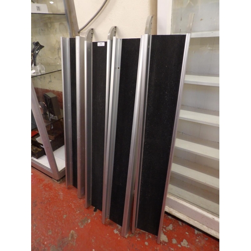 358 - A pair of aluminium loading ramps